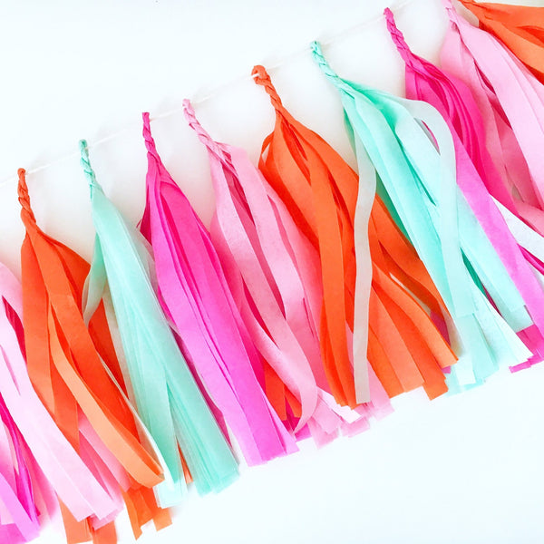 Mermaid Tissue Tassel Garland - Glamfetti