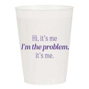 I'm The Problem Frosted Cups | Set of 6