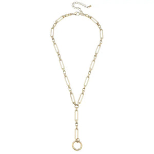 Bella Lariat Charm Necklace