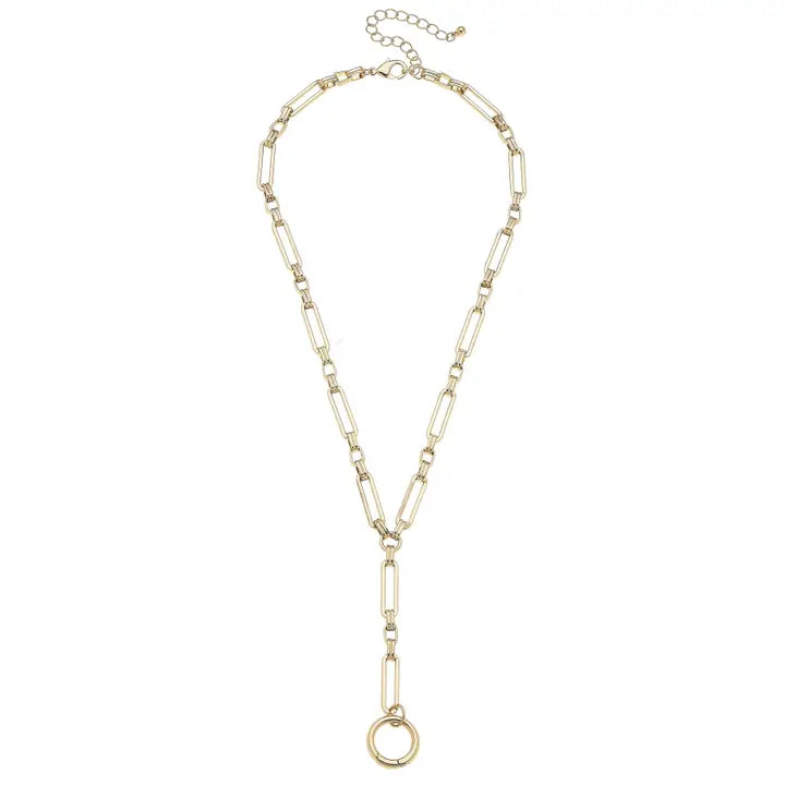 Bella Lariat Charm Necklace