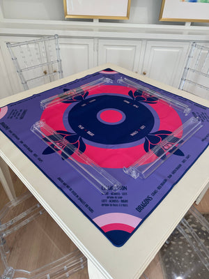 Lilac Preppy Soiree Mahjong Mat