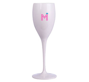 Heart Mahjong Champagne Flutes