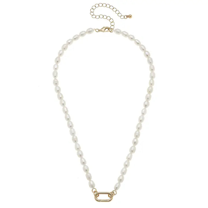 Piper Freshwater Pearl Charm Necklace