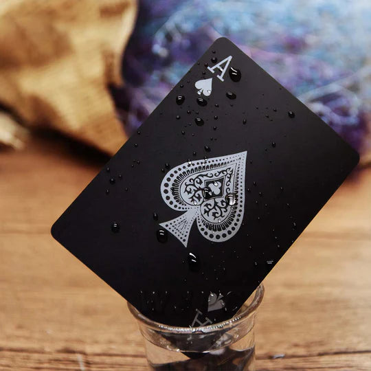 Black Waterproof Playing Cards