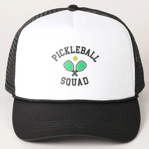 Pickleball Squad Trucker Hat | Black