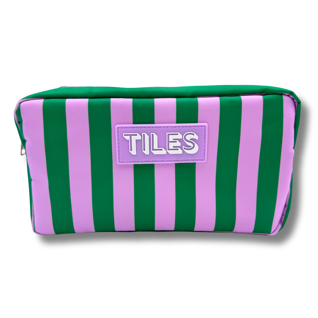 Striped Mahjong Tile Bags