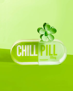 Chill Pill Green Acrylic Trinket Tray