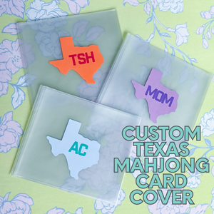 Custom Texas Initial Mahjong Card Cover