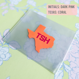 Custom Texas Initial Mahjong Card Cover