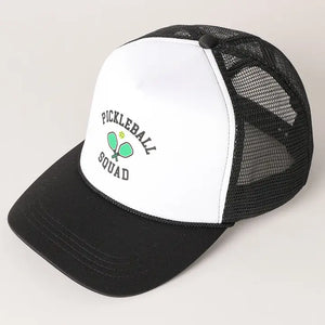 Pickleball Squad Trucker Hat | Black