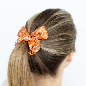 Terracotta Satin Scrunchie