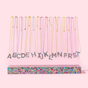 Letter Chain Necklace | Colorful Confetti