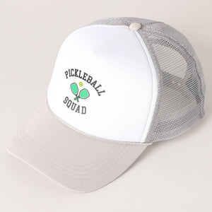 Pickleball Squad Trucker Hat | Gray