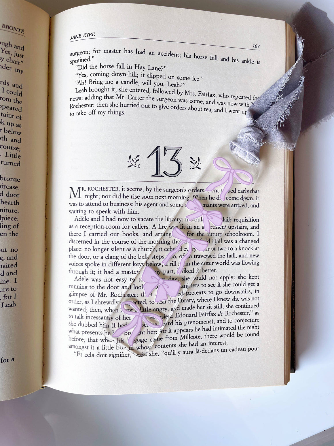 Bow Acrylic Bookmark