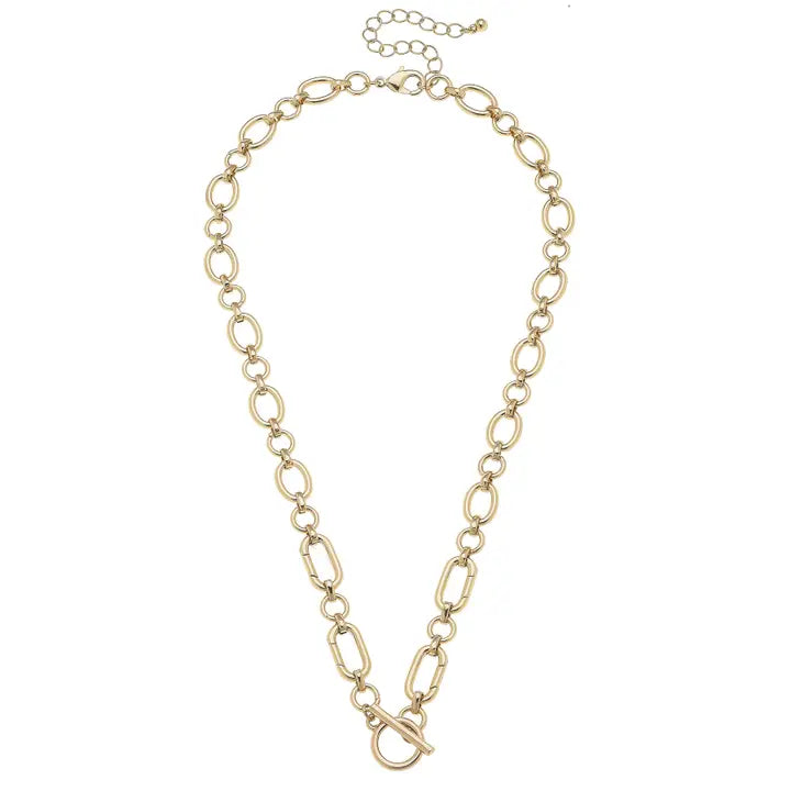 Sasha Toggle Front Charm Necklace