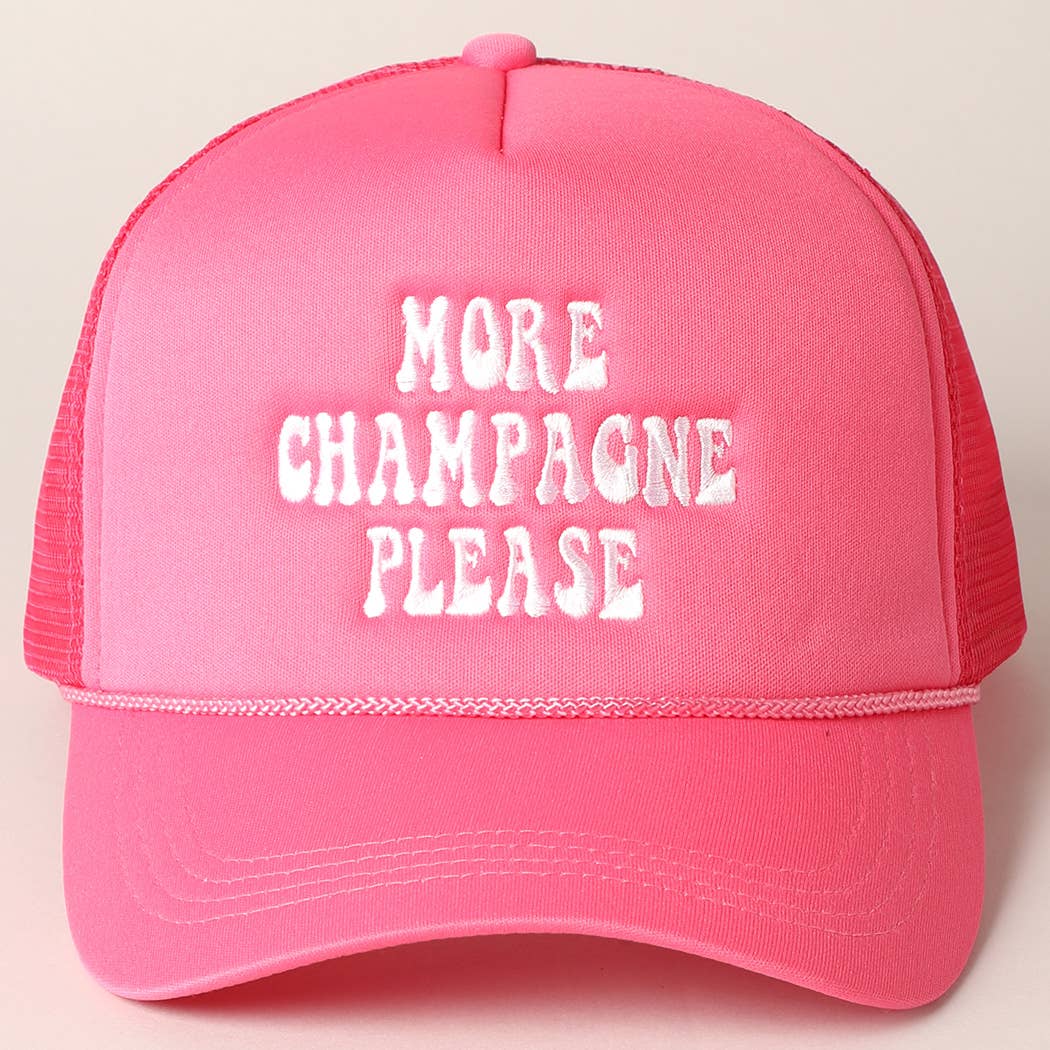 More Champagne Trucker Cap