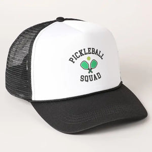 Pickleball Squad Trucker Hat | Black