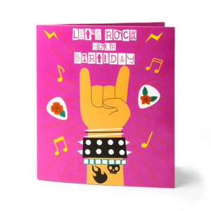 Rock Birthday Sock Card