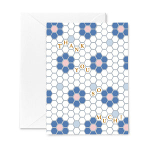 Thank You Card: Hexagon Tile