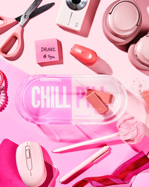 Pink Chill Pill Acrylic Trinket Tray