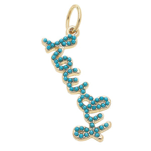 Howdy Turquoise Charm