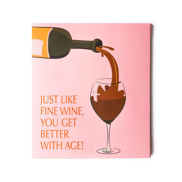 Fine Wine Sock Card