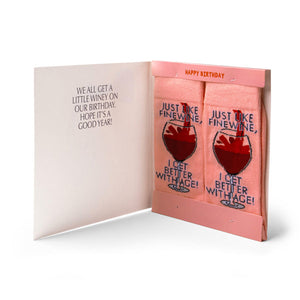 Fine Wine Sock Card