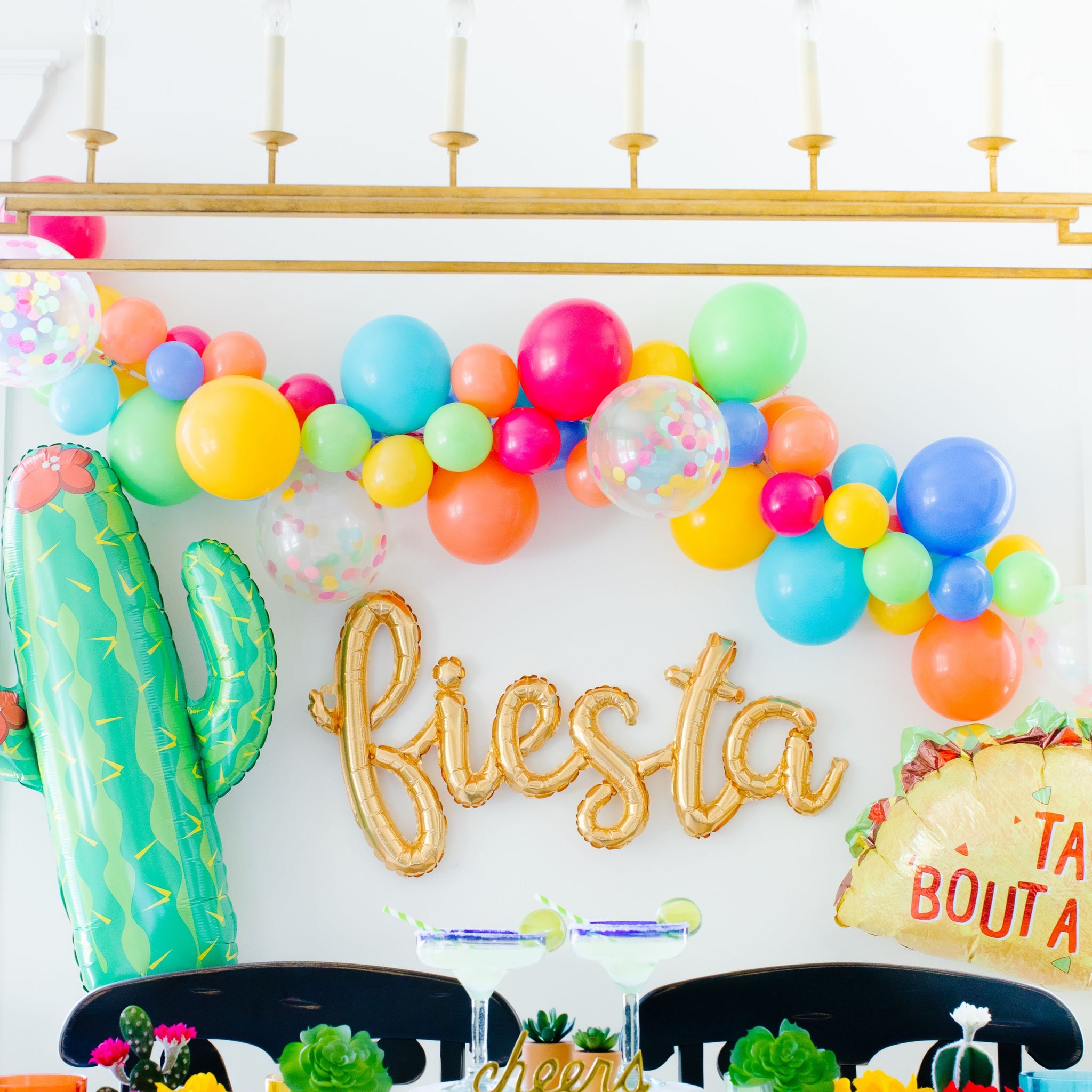 Mexican 30th Birthday Party Decorations Fiesta 30th Birthday Party Supplies  Mexican Happy Birthday Banner Taco Cactus Foil balloon for Mexican Theme  Thirty Birthday Anniversary Party 