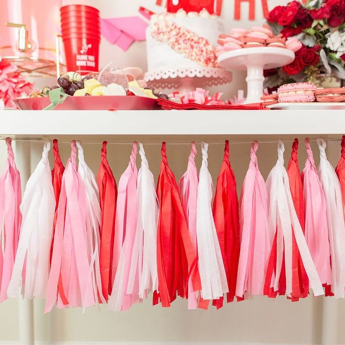 Pink Valentine Tassel Garland