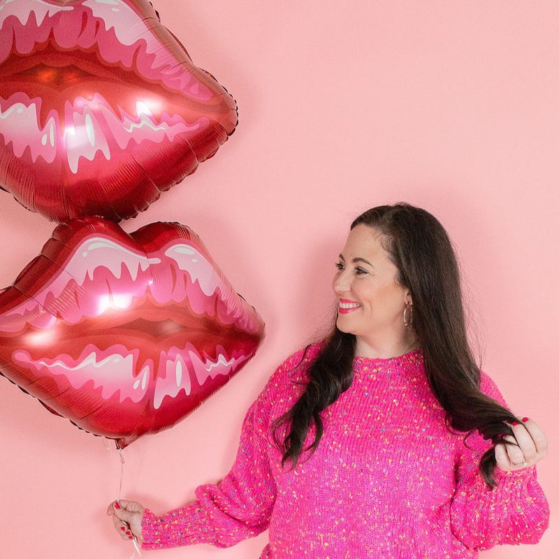 Jumbo Lip Kiss Balloon - Glamfetti